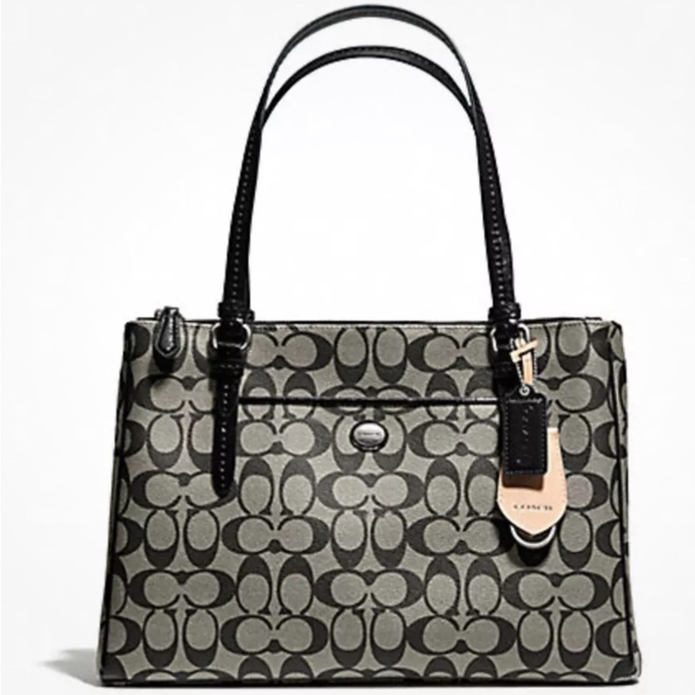 New w/Tag PEYTON Black SIGNATURE JORDAN 2 ZIP CARRYALL F24603 Below $378 Retail